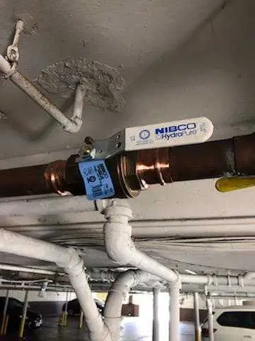 Copper pipe repair and valve work for Backflow Testing in Med Center